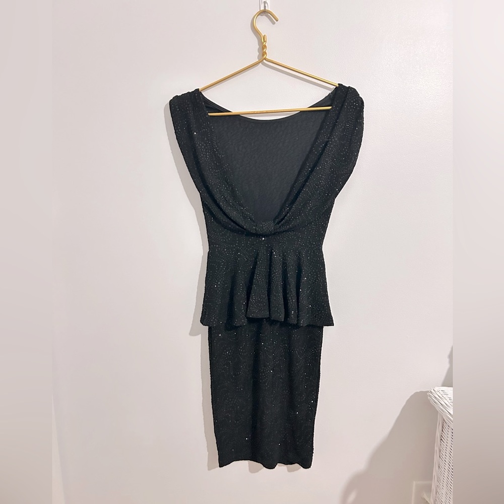 Black cocktail dress